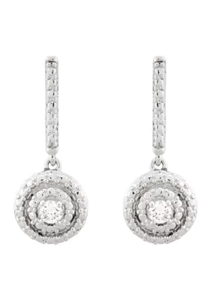  1/10 ct. t.w. Lab Diamond Earrings in Sterling Silver 