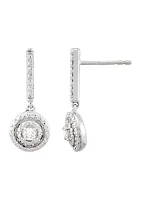  1/10 ct. t.w. Lab Diamond Earrings in Sterling Silver 