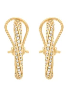 Lab Grown 1/ ct. t.w. Diamond Hoop Earrings in 10K Gold