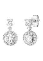 1 ct. t.w. Lab Grown Diamond Earrings in 10K White Gold