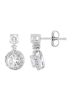 1 ct. t.w. Lab Grown Diamond Earrings in 10K White Gold