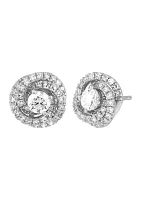  1 ct. t.w. Lab Grown Diamond Stud Earrings in 10K White Gold