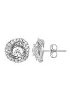  1 ct. t.w. Lab Grown Diamond Stud Earrings in 10K White Gold