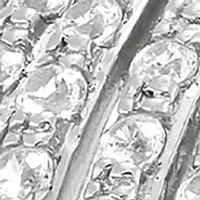 1 ct. t.w. Diamond Hoop Earrings in Sterling Silver
