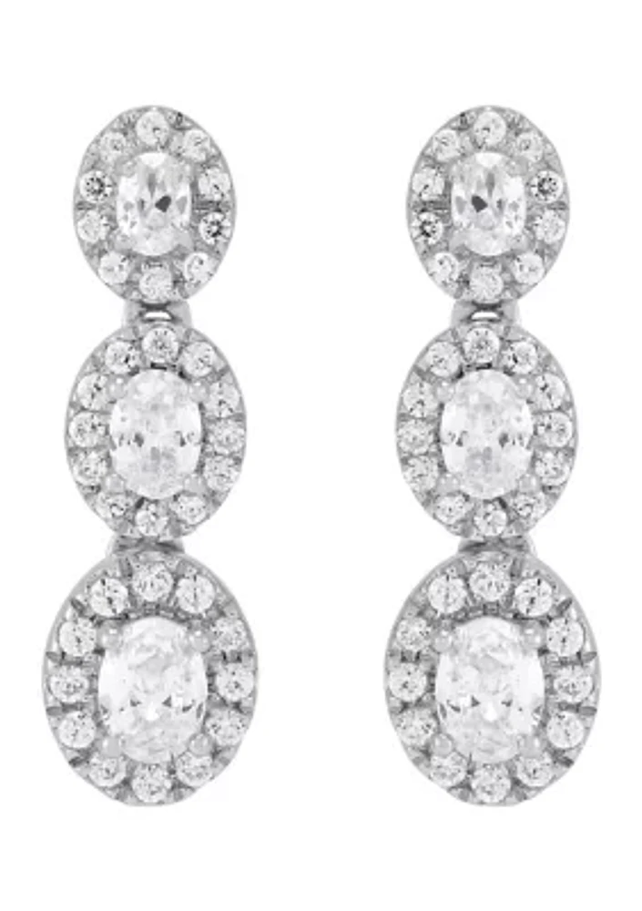 1 ct. t.w. Lab Grown Diamond Earrings in 10K White Gold