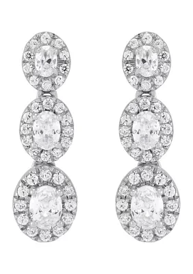 1 ct. t.w. Lab Grown Diamond Earrings in 10K White Gold