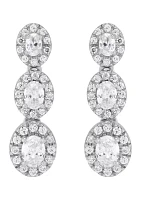 1 ct. t.w. Lab Grown Diamond Earrings in 10K White Gold