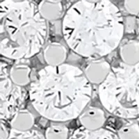 5/8 ct. t.w. Diamond Pear Shape Earrings in Sterling Silver