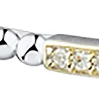 1/4 ct. t.w. Diamond Bracelet in Sterling Silver and 14K Yellow Gold