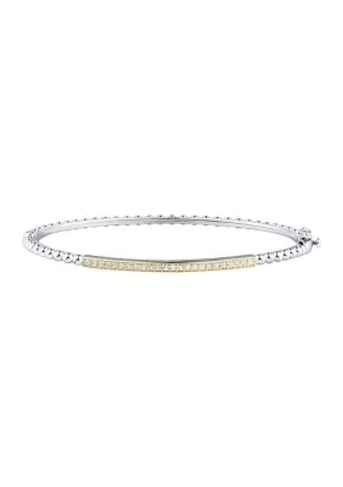 1/4 ct. t.w. Diamond Bracelet in Sterling Silver and 14K Yellow Gold