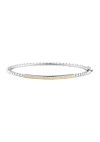 1/4 ct. t.w. Diamond Bracelet in Sterling Silver and 14K Yellow Gold