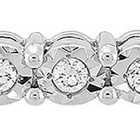 1/3 ct. t.w. Lab Created Diamond Bolo Bracelet in Sterling Silver