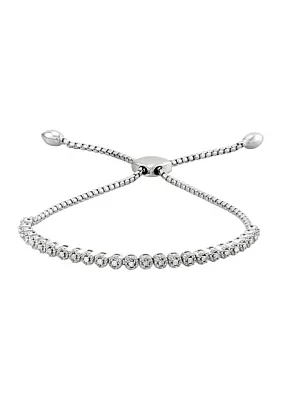 1/4 ct. t.w. Diamond Bracelet in Sterling Silver