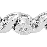 1/4 ct. t.w. Lab Created Diamond Tennis Bracelet in Sterling Silver