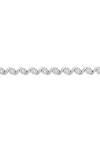 1/4 ct. t.w. Lab Created Diamond Tennis Bracelet in Sterling Silver