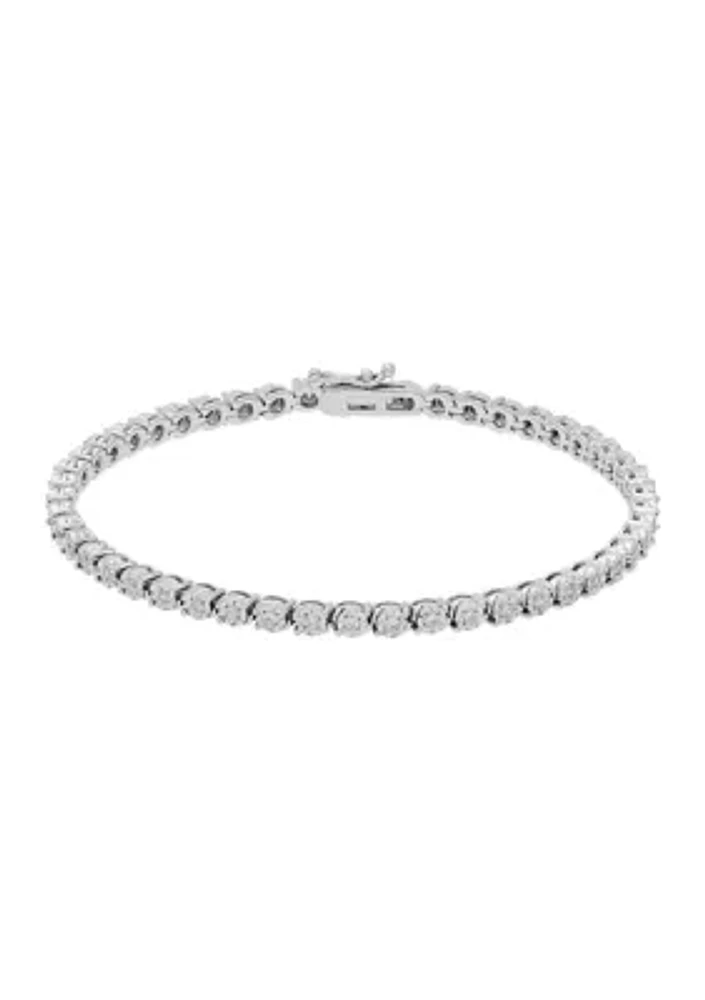 1/2 ct. t.w. Lab Created Diamond Bracelet in Sterling Silver