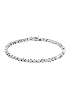 1/2 ct. t.w. Lab Created Diamond Bracelet in Sterling Silver