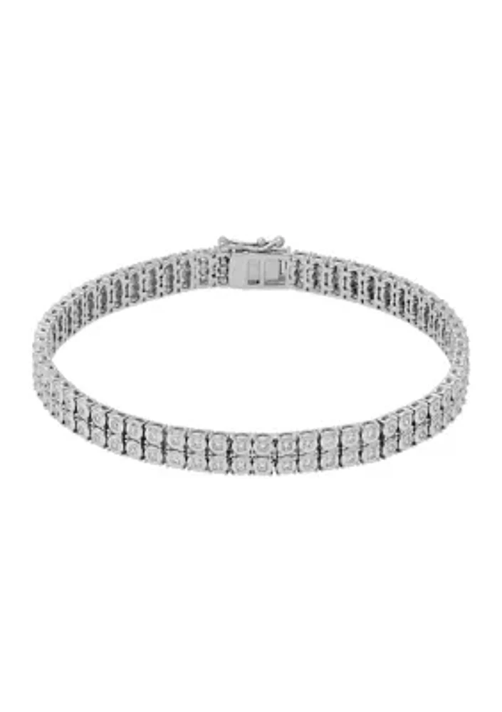 Lab Created 1 ct. t.w. Lab Diamond Bracelet in Sterling Silver