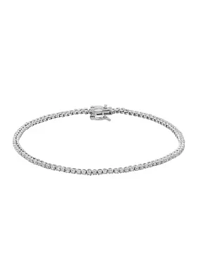  1 ct. t.w. Lab Created Diamond Tennis Bracelet in 14K White Gold