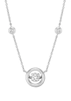 1/2 ct. t.w. Lab Grown Diamond Necklace in Sterling Silver