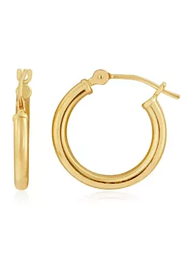 Hoop Earrings in 14K Yellow Gold