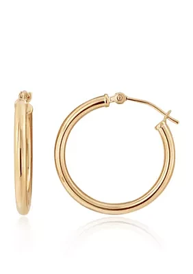 Hoop Earrings in 14K Yellow Gold