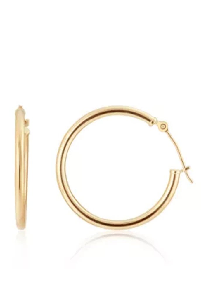 Hoop Earrings in 14K Yellow Gold