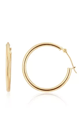 Hoop Earrings in 14K Yellow Gold