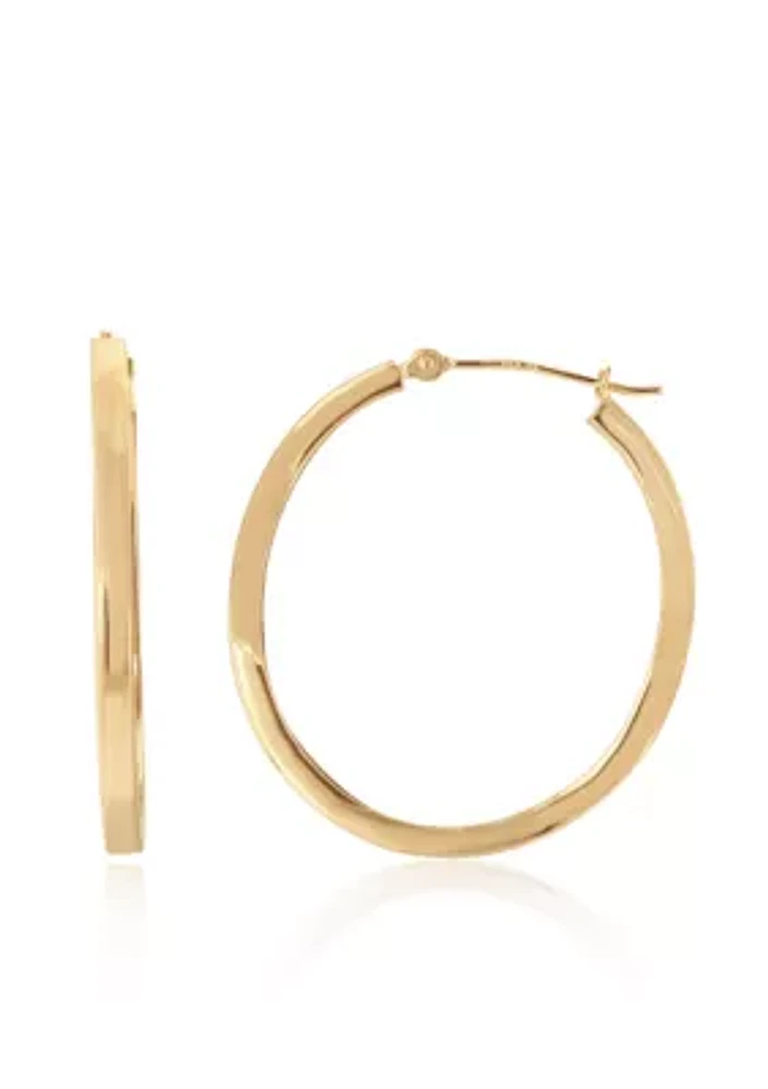 Hoop Earrings in 14K Yellow Gold