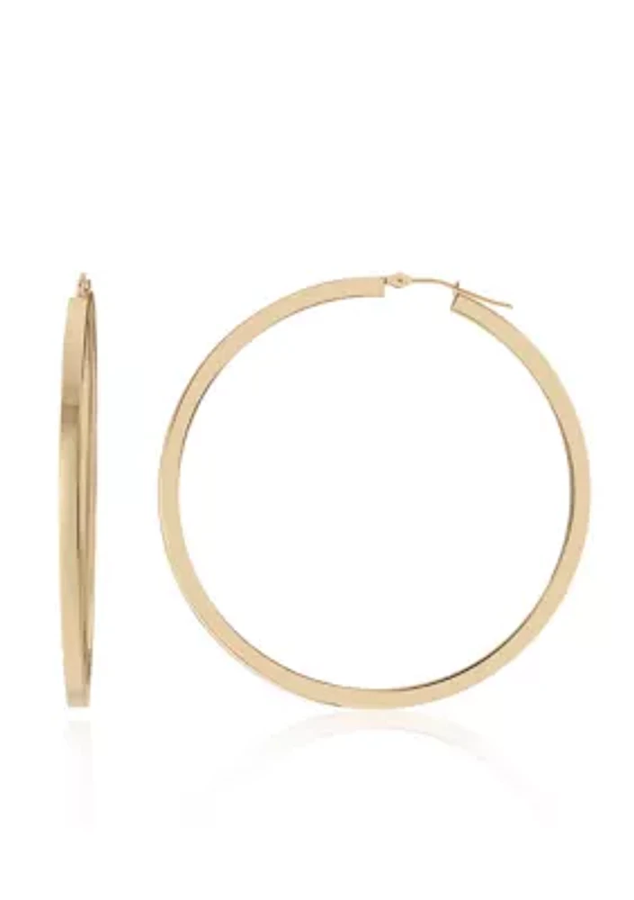 Hoop Earrings in 10K Yellow Gold