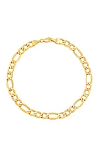 Air Solid Light 10K Yellow Gold Chain Bracelet 