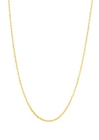 1.25 Millimeter Tist Criss Cross Chain in 14K Yellow Gold