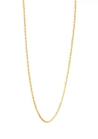 1.25 Millimeter Tist Criss Cross Chain in 14K Yellow Gold