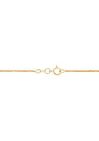 1.25 Millimeter Tist Criss Cross Chain in 14K Yellow Gold