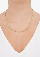 Heavy Hollow Round Box Chain in 14K Yellow Gold