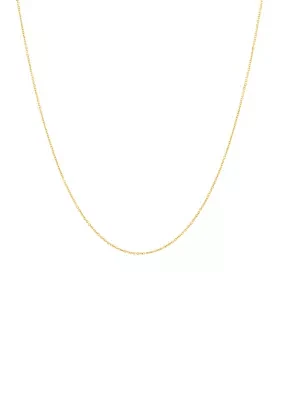 18 Inch Fantasy Chain Necklace in 14K Yellow Gold