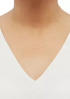 18 Inch Fantasy Chain Necklace in 14K Yellow Gold