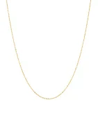 18 Inch Hammered Fantasy Chain in 14K Yellow Gold