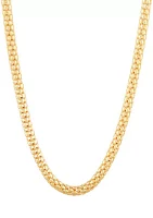 14K Yellow Gold 4.5 Millimeter Hollow Popcorn Chain Necklace