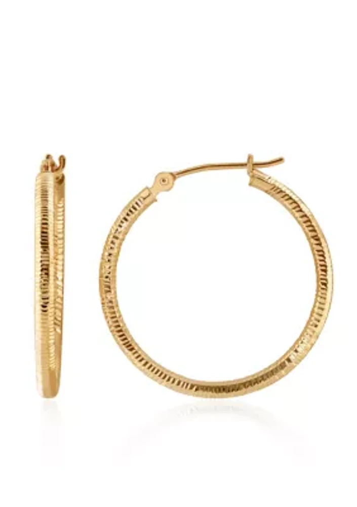 Hoop Earrings in 14k Yellow Gold