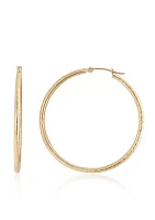 Hoop Earrings in 14K Yellow Gold