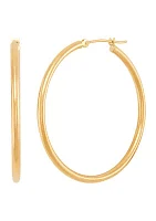 Hoop Earrings in 14k Yellow Gold