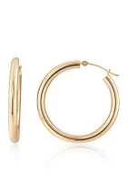 Hoop Earrings in 14K Yellow Gold