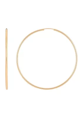 Endless Hoop Earrings in 14K Yellow Gold