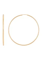 Endless Hoop Earrings in 14K Yellow Gold
