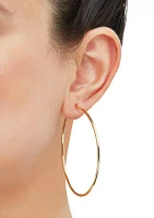 Endless Hoop Earrings in 14K Yellow Gold