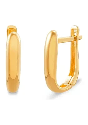 Huggie Hoop Earrings in 14K Yellow Gold