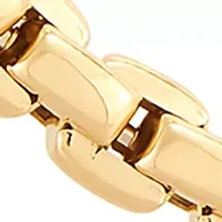 Bypass Design Bangle Bracelet in 14K Two Tone Gold