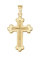 Small Cross  Pendant in 14K Yellow Gold