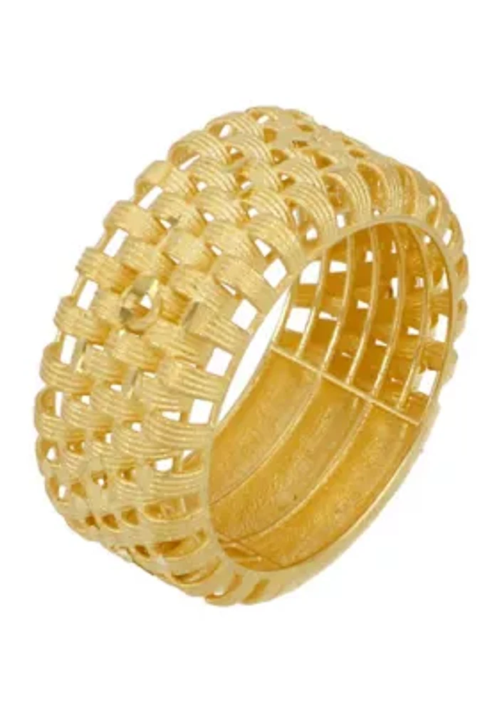 Multi Row Band Ring in 14K Yellow Gold